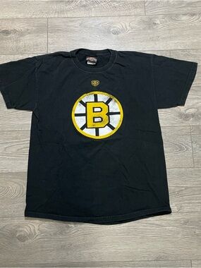 Bobby Orr Boston Bruins Shirt Old Time Hockey NHL Tee Black Size Medium